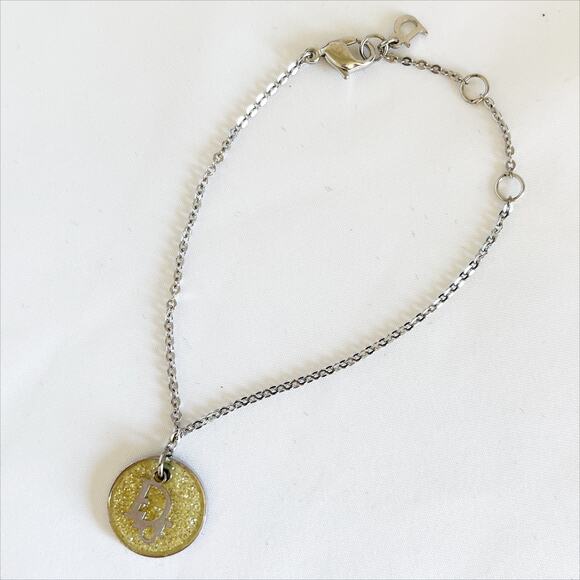 DIOR Metal Rhinestone Pendant and Classic Dior Logo Bracelet - Picture 8 of 13